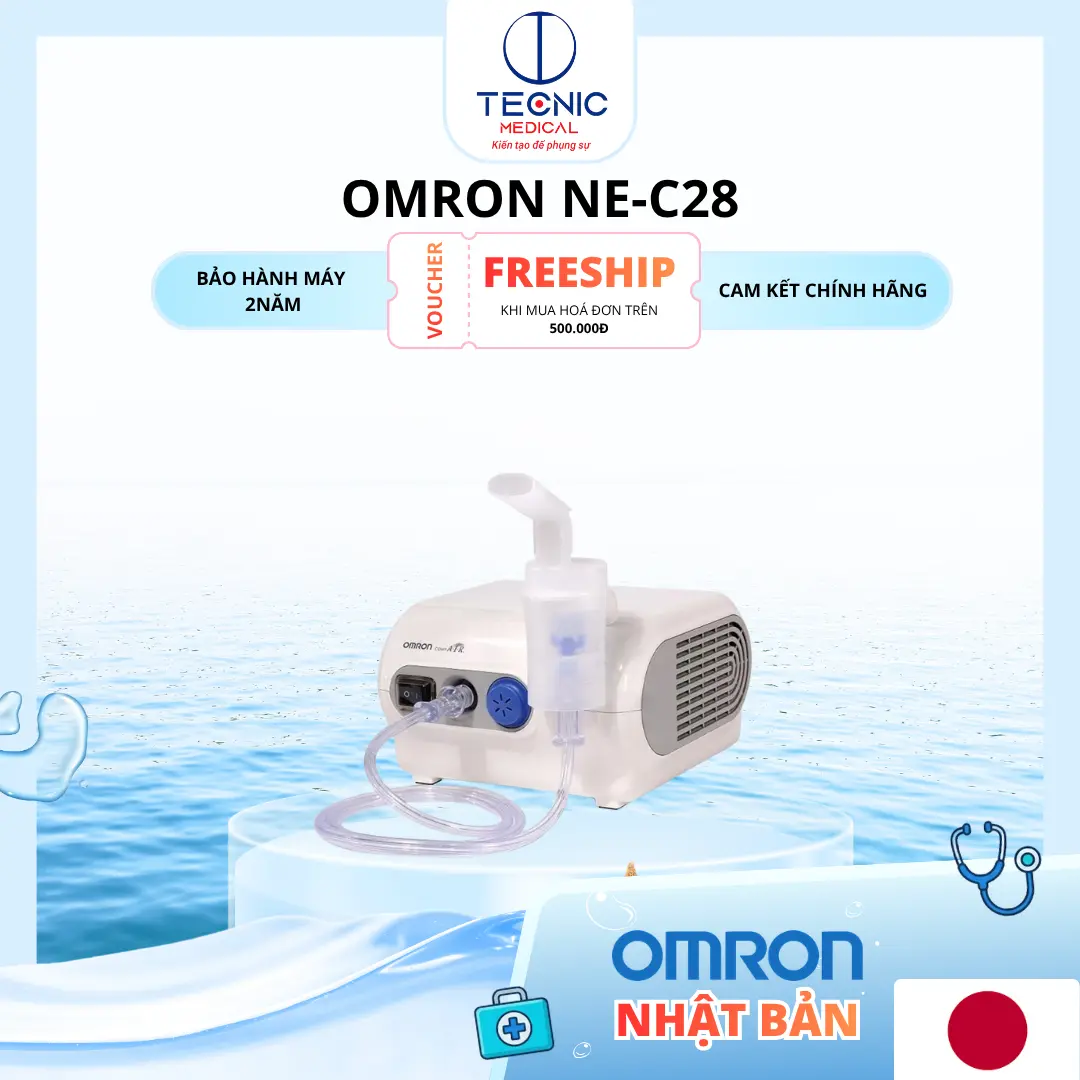 Máy Xông Khí Dung Omron NE-C28 – Máy Xông Mũi Họng Gia Đình, Hiệu Quả Và Dễ Sử Dụng
